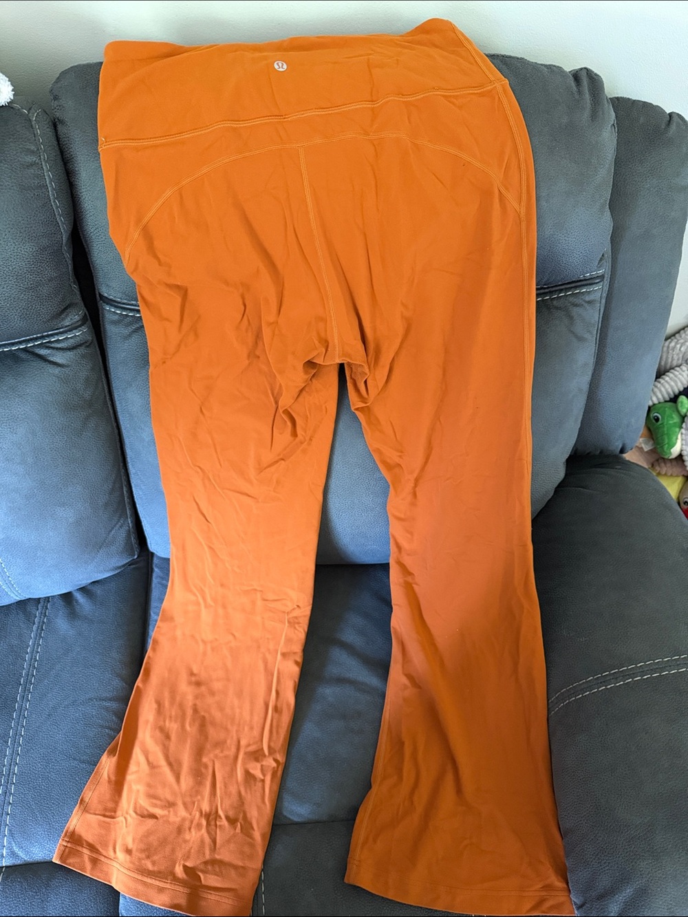 lululemon athletica Orange Flare Leggings